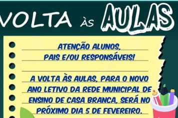 EDUCAÇÃO PREPARA A VOLTA ÀS AULAS