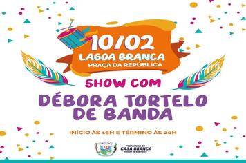 CONFIRA A PROGRAMAÇÃO DE HOJE DO CASA BRANCA FOLIA