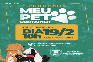 PROGRAMA MEU PET CONTAINER SERÁ INAUGURADO