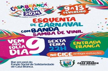 VEM PRO ESQUENTA DE CARNAVAL NESSA SEXTA-FEIRA