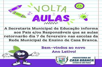 VOLTA ÀS AULAS