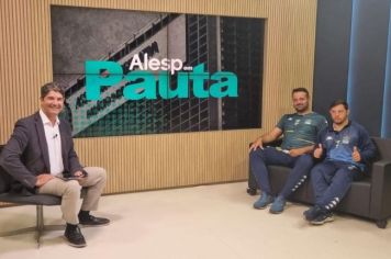 FELIPE JUNQUEIRA E PAULO OLIVEIRA SÃO ENTREVISTADOS PELA TV ALESP 