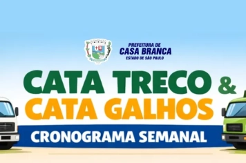 CRONOGRAMA DO SERVIÇO CATA-TRECO E CATA-GALHOS