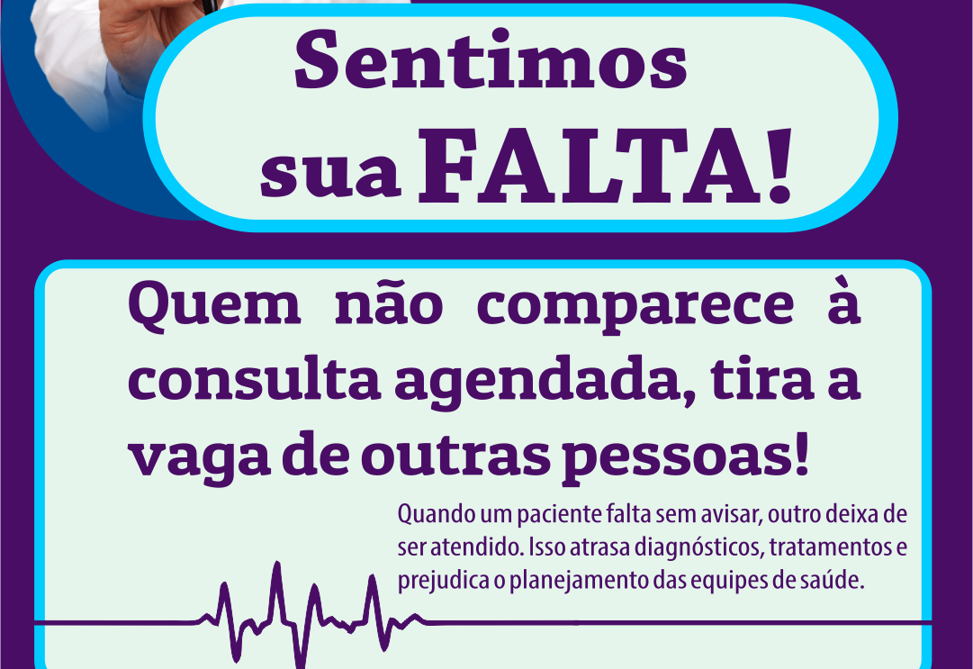 MAIS DE 500 PACIENTES FALTARAM A CONSULTAS MÉDICAS ENTRE JANEIRO E MARÇO