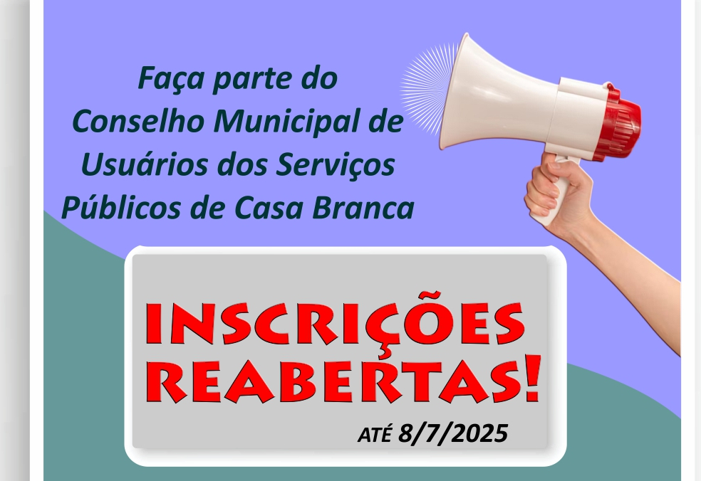 CONSELHO DE USUÁRIOS REABRE INSCRIÇÕES