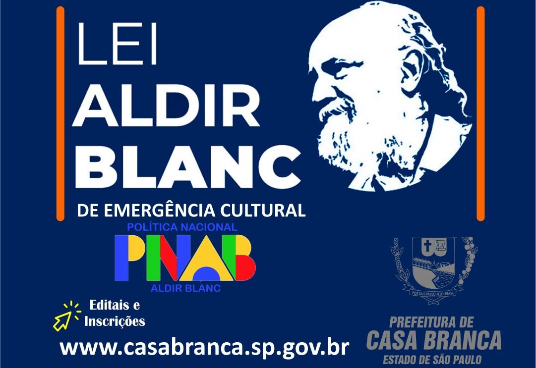 ABERTAS AS INSCRIÇÕES PARA PROJETOS DA LEI ALDIR BLANC
