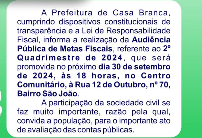 Metas Fiscais - 2º Quardimestre