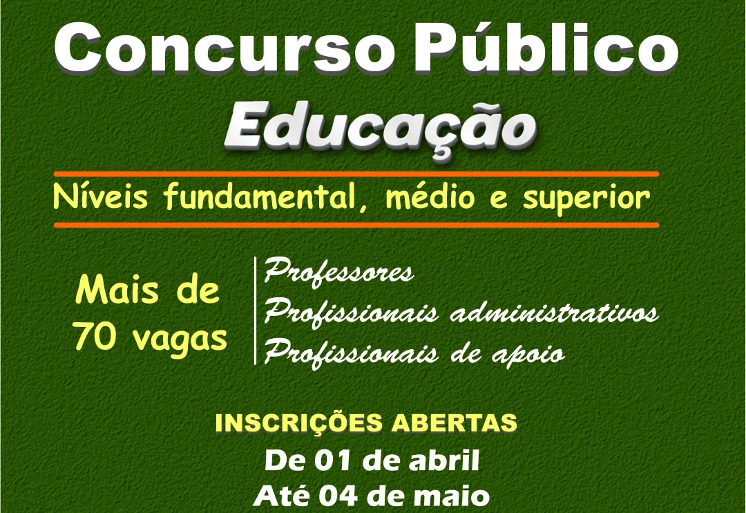CONCURSO PÚBLICO DA EDUCAÇÃO