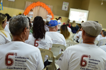 GRANDE PARTICIPAÇÃO NA CONFERÊNCIA MUNICIPAL DOS DIREITOS DA PESSOA IDOSA
